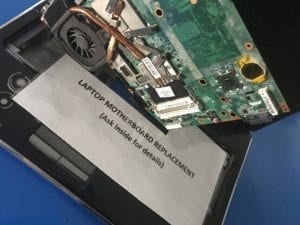 Laptop motherboard replacement